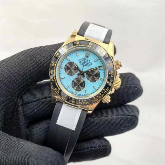 Ice Blue Dial Black Subdials Daytona Watch