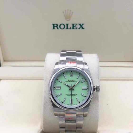 Rolex Oyster Perpetual 36mm 126000 Pastel Green Dial Watch