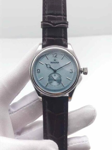 Rolex Perpetual 1908 luxury watch with ice blue dial