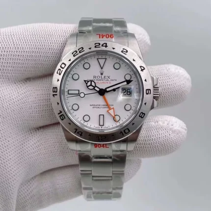 U1 Factory Rolex Explorer II 42mm white dial luxury watch