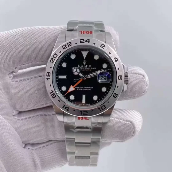 U1 Factory Rolex Explorer II 42mm black dial automatic luxury mens watch