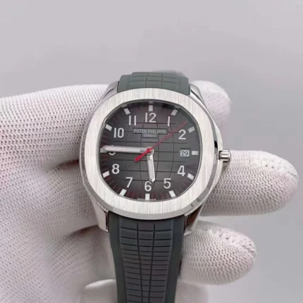 U1 Factory Patek Philippe Aquanaut sports watch with grey rubber strap