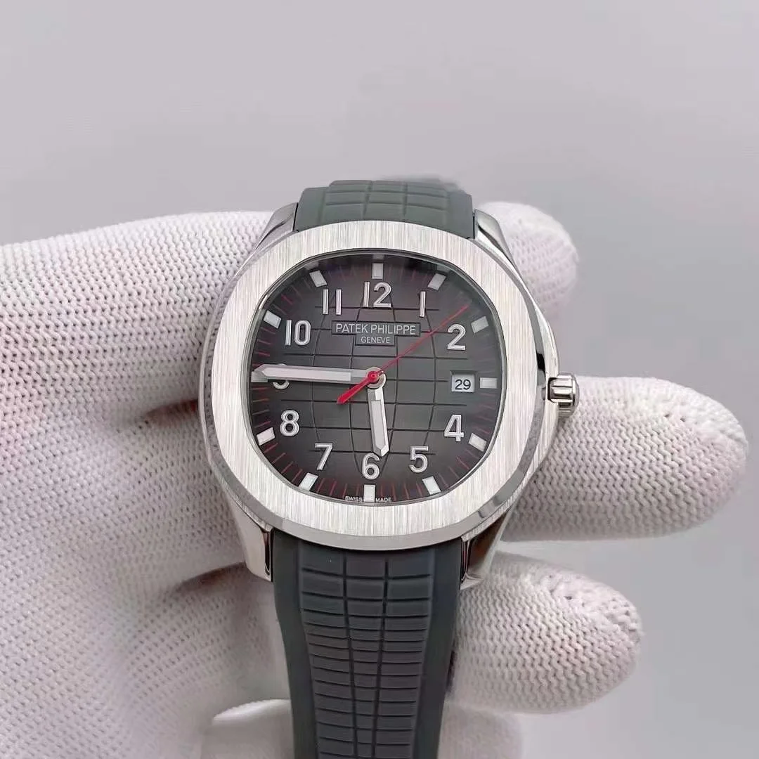 1246-0 U1 Factory Patek Philippe Aquanaut sports watch with grey rubber strap
